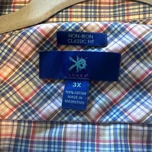 Polo by Ralph Lauren Men's Non-Iron Plaid Shirt - Blue and Red